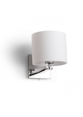 PENTHOUSE nástenná biele PVC chróm 230V E27 42W