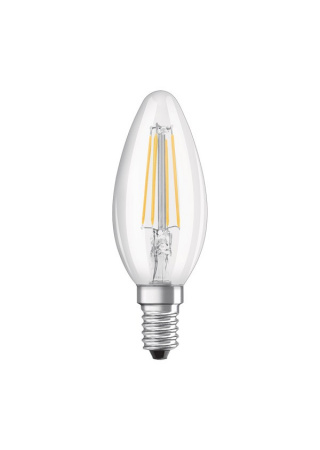 OSRAM Retrofit sviečková  číra 230V E14 LED EQ40  4000K