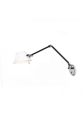 MONTANA nástenná biela/čierna chróm 230V E27 28W