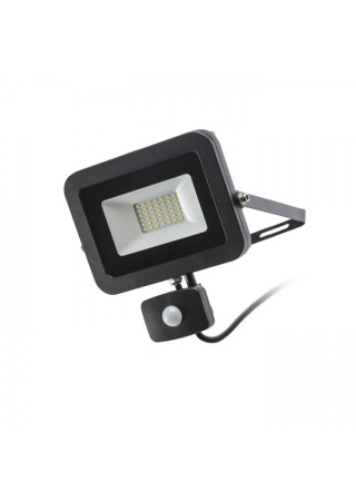 PONTA reflektor so senzorom čierna  230V LED 30W 120° IP54  3000K