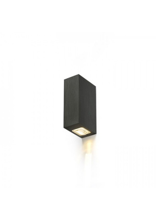 NICK II nástenná  čierny elox 230V LED 2x3W 10° IP54  3000K